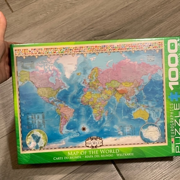 Eurographics Map of the World 1000 Piece Puzzle New Sealed - Picture 1 of 6